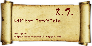 Kóbor Terézia névjegykártya