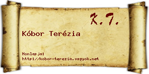 Kóbor Terézia névjegykártya
