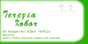 terezia kobor business card